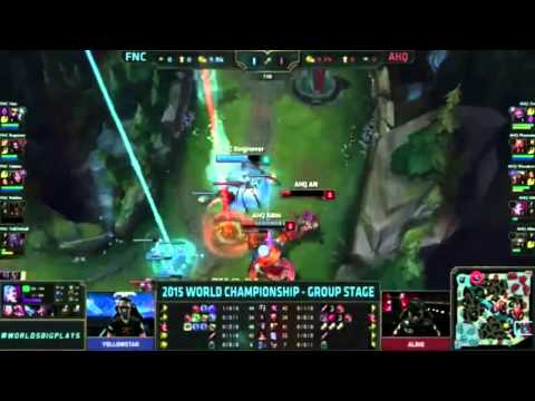 FNATIC vs. Ahq ( Worlds 2015 - ) FNC Win // Best Moments + last fight