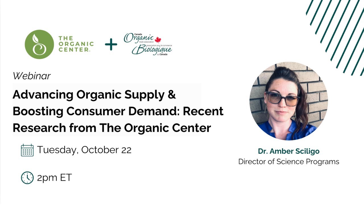 Advancing Organic Supply & Boosting Consumer Demand: Recent Research from The Organic Center