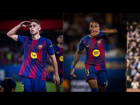 Barcelona Vs Valencia 6-0 Laliga highlights | Fermin double | Lewandoski double | Raphinha double