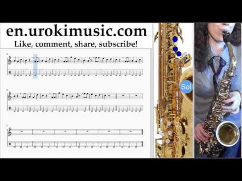 Saxophone lessons (Tenor) Happy - Birthday Sheet Music Tutorial Part#2 um-b352