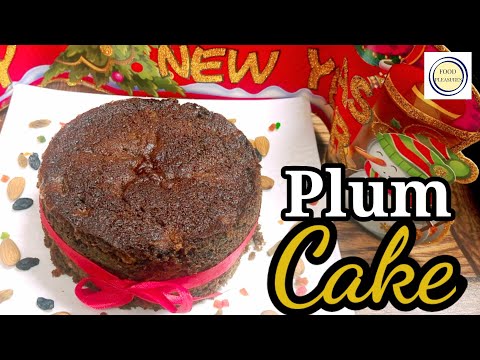 Plum Cake Recipe ||Chocolate Fruit and nut cake~Food Pleasures with Nilofar