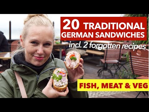 20 German Sandwiches / German Street Food Bread Rolls