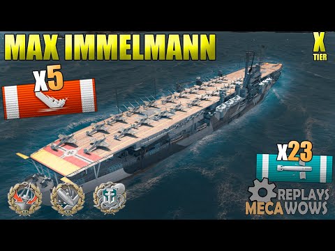 Max Immelmann 5 Kills & 201k Damage | World of Warships Gameplay 4k