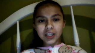 Marleyna singing 12 days by the school gyrls