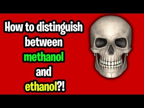 How to distinguish between methanol and ethanol easily?