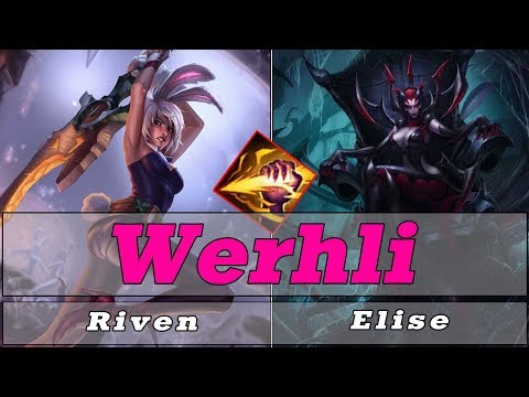 Werhli Riven vs Elise Jungle  - Best Riven Play  lol riven  -  S8 Preseason Ranked Gameplay