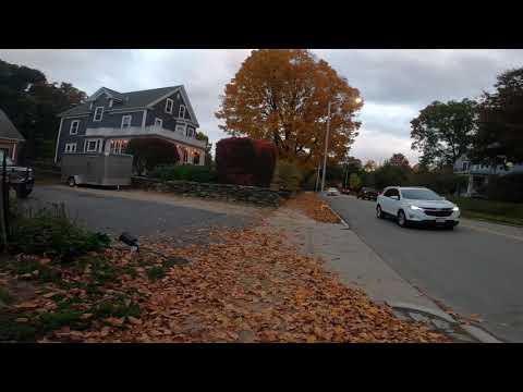 En bisicleta por las calles de Worcester Ma, Halloween time, Forest St. 10.23.2020