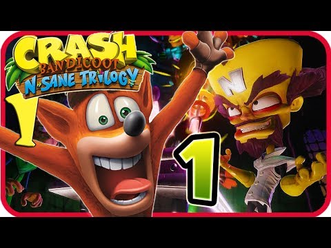 Crash Bandicoot N. Sane Trilogy Walkthrough Part 1 (PS4) Crash 1 - Island 1