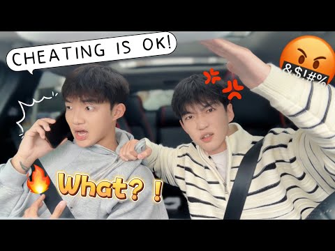 Agreeing With My Friend That CHEATING IS OK In Front Of My BOYFRIEND🔥😠 *Cute Gay Couple Prank*
