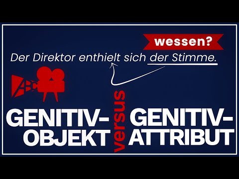 Genitivobjekt vs. Genitivattribut