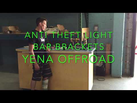 Anti Theft Light Bar Bracket Install PREVENT LED Light Bar Theft!
