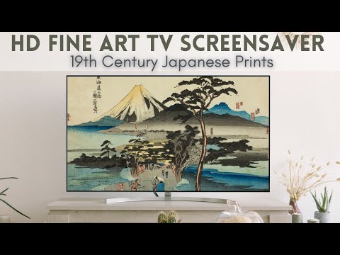 Meditative HD Fine Art Screensaver for TV - Japanese Prints