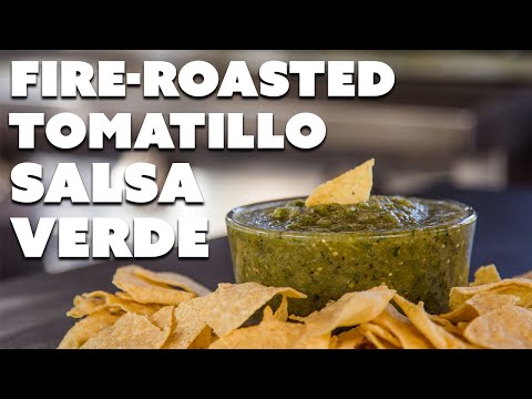 Fire Roasted Tomatillo Salsa Verde Recipe | Tomatillo Salsa Recipe for Game Day
