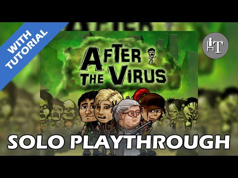 Tutorial & Solo Playthrough of After the Virus - Solo Board Game