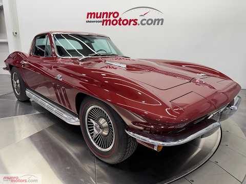 1966 Chevrolet Corvette in Maroon for sale at Munro Motors in Brantford, ON