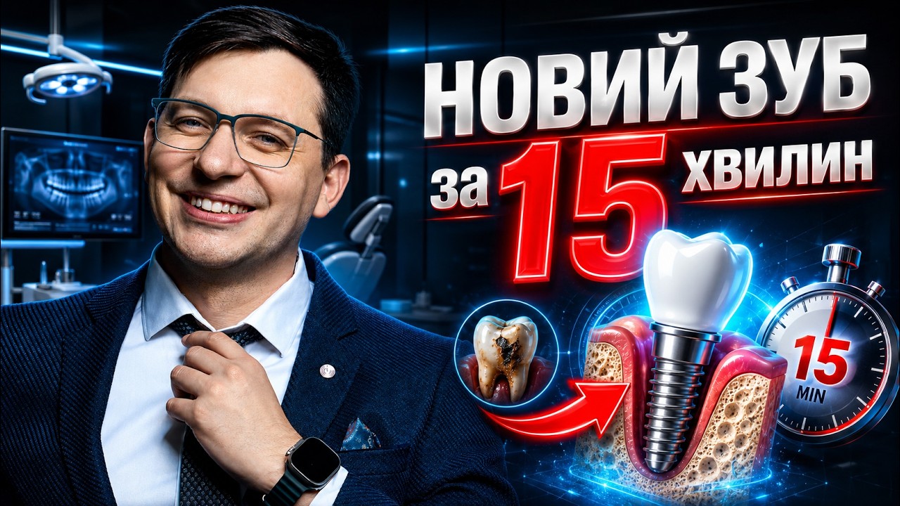 Новий зуб за 15 хвилин: як працює сучасна імплантація