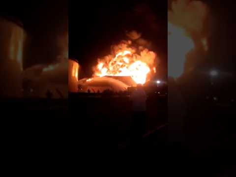 Fire rages after drone strikes Libya’s largest oil refinery