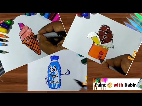 how to draw easy ice cream | easy drawing step-by-step | fast drawing #drawing #viral