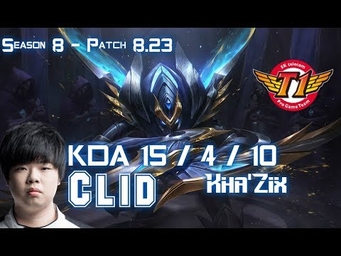 SKT T1 Clid KHA'ZIX vs CAMILLE Jungle - Patch 8.23 KR Ranked