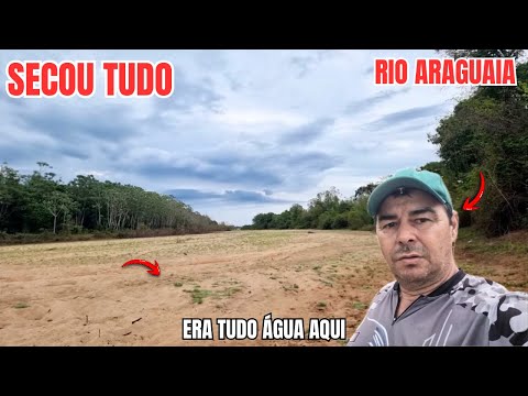 The Araguaia River has dried up! Look at the state of the port! Fishing