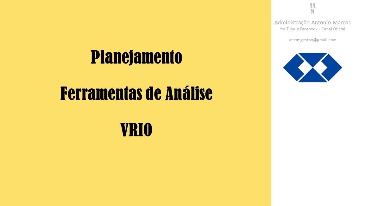 Ferramentas de análise - VRIO