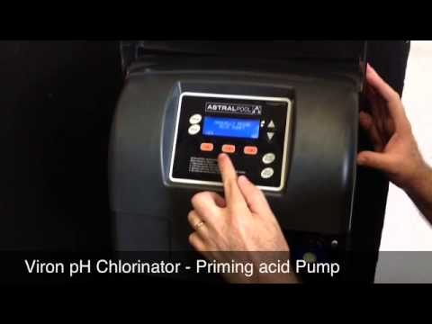 Part of a video titled Viron pH Chlorinator - Priming acid Pump - YouTube