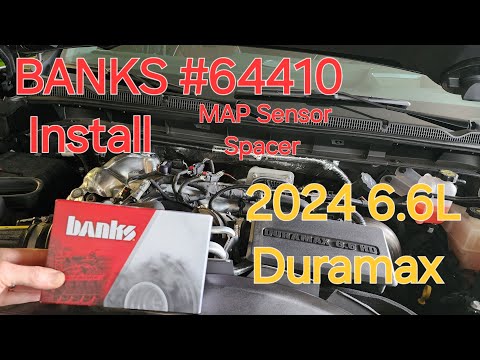 2024 Duramax Banks MAP Sensor Spacer 64410 Installation