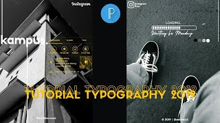 Tutorial Edit Typography Instagram di PixeLab 2019