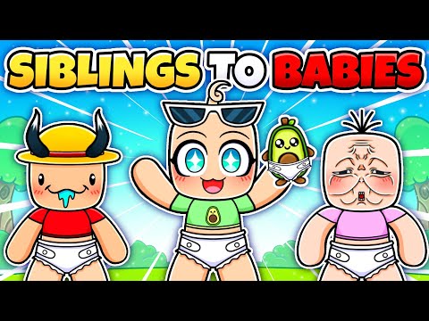 WHEN SIBLINGS BECOME BABIES...😂😱 | Avocado Playz Compilation (Roblox)