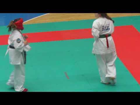 IFK 5th World Tournament Karate knockdown - Andreea Frasie VS Nadezhda Kolotilo