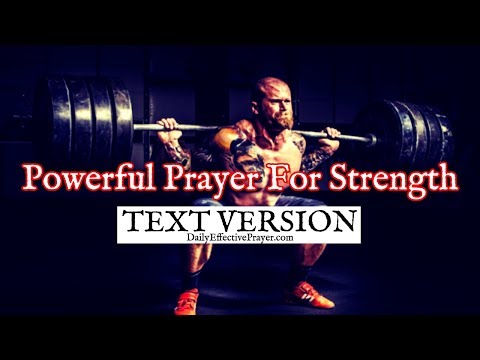 Powerful Prayer For Strength (Text Version - No Sound) Video