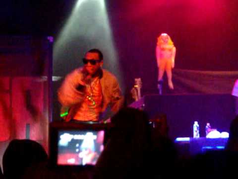 Tyga at the metro station concert