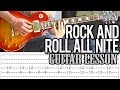 KISS - 'Rock And Roll All Nite' Guitar Lesson ...