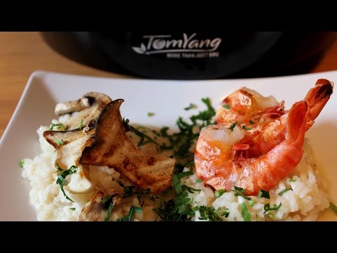 Risotto with Mixed Grill Assortment with TomYang BBQ - Original Thai Grill & Hot Pot