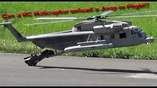 RC Sikorsky MH-53 Helicopter Modell Hubschrauber Verbrenner Motor Jeep Transport Flight