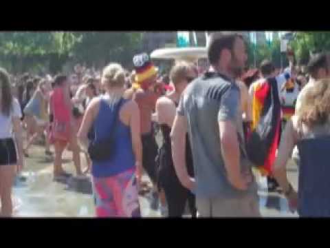 Flashmob Wasserschlacht Frankfurt am Main 5.06.2010