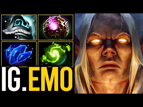 EPIC 1 HOUR GAME!! RANK 5 IG.Emo INVOKER REFRESHER COMBO + AGHANIM'S SHARD | Dota 2 Invoker