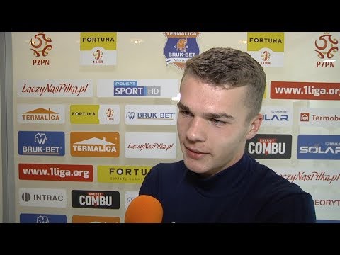 Młodzieżowiec Dawid Kalisz po meczu z Puszczą Niepołomice