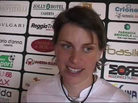 Romina Oprandi at ITF Caserta 2010 (highlights+ interview)