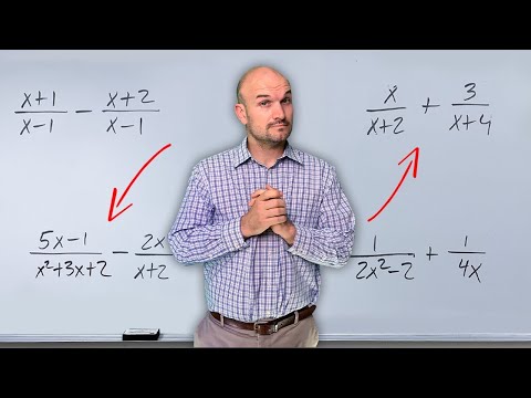 Add and Subtract Rational Expressions Step by Step