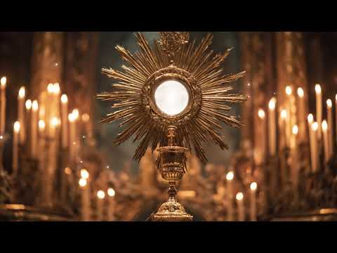 Eucharistic Peace - Holy Hour in a Cathedral with Gregorian Chant Ambience #1