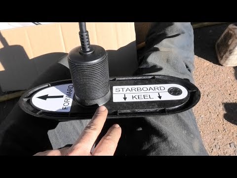 Installing Raymarine RV-320 sonar transducers and attaching anodes