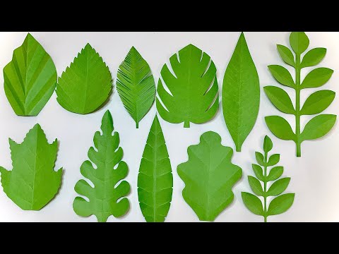 11 Ways To Make Leaves for Paper Flowers