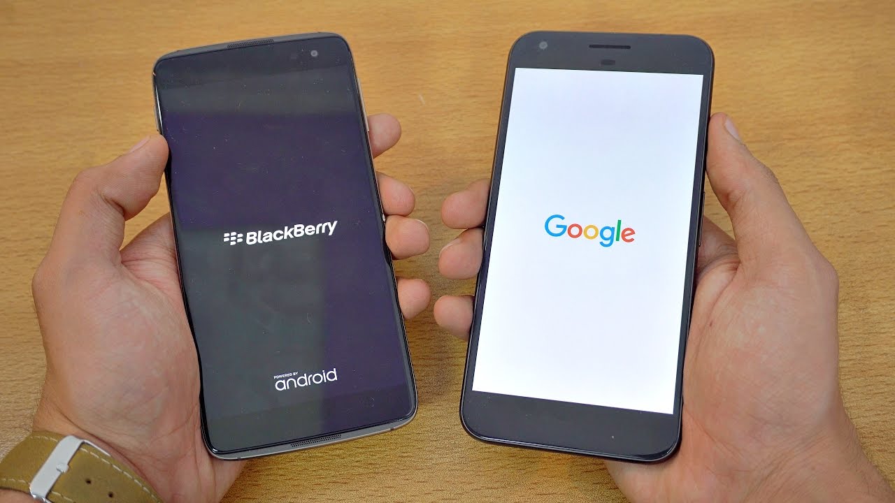 BlackBerry DTEK60 vs Google Pixel XL - Speed Test! (4K)