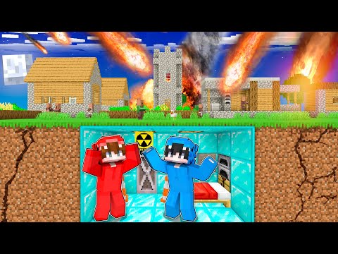Meteorite Mayhem: Epic Minecraft Bunker Escape!