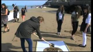 The Fallen on D-Day: 9,000 Sand Drawings