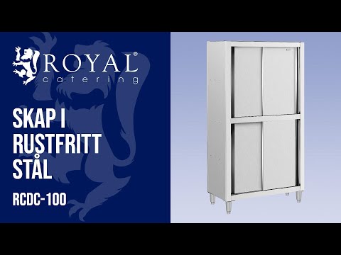 video - B-varer Skap i rustfritt stål - 1000 x 500 x 1800 mm - Royal Catering