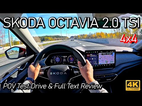 2026 Škoda Octavia Combi 2.0 TSI 4x4 | POV Test Drive & Full Text Review