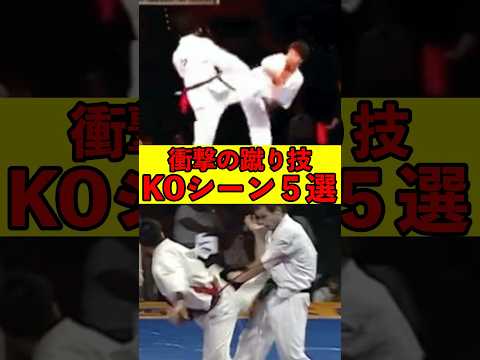 【空手】恐怖の蹴り技KOシーン5選 #shorts #karate #ko #kyokushin