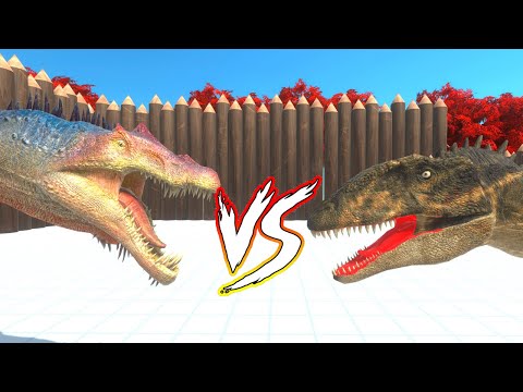 NEW! CARCHARODONTOSAURUS VS ALL DINOSAURS - ANIMAL REVOLT BATTLE SIMULATOR